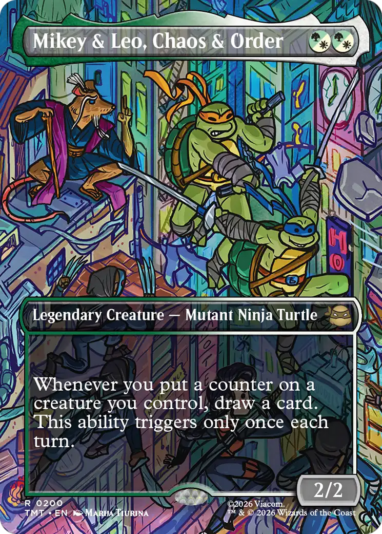 Mikey & Leo, Chaos & Order (Borderless) [Teenage Mutant Ninja Turtles] | L.A. Mood Comics and Games