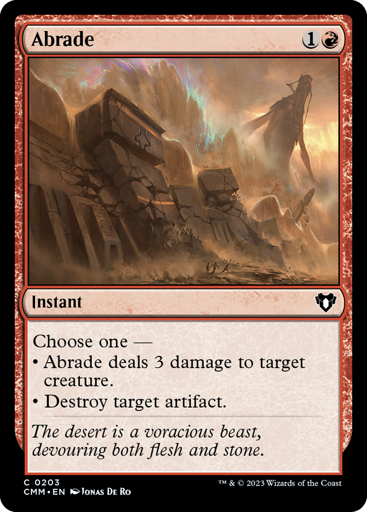 Abrade [Commander Masters] | L.A. Mood Comics and Games