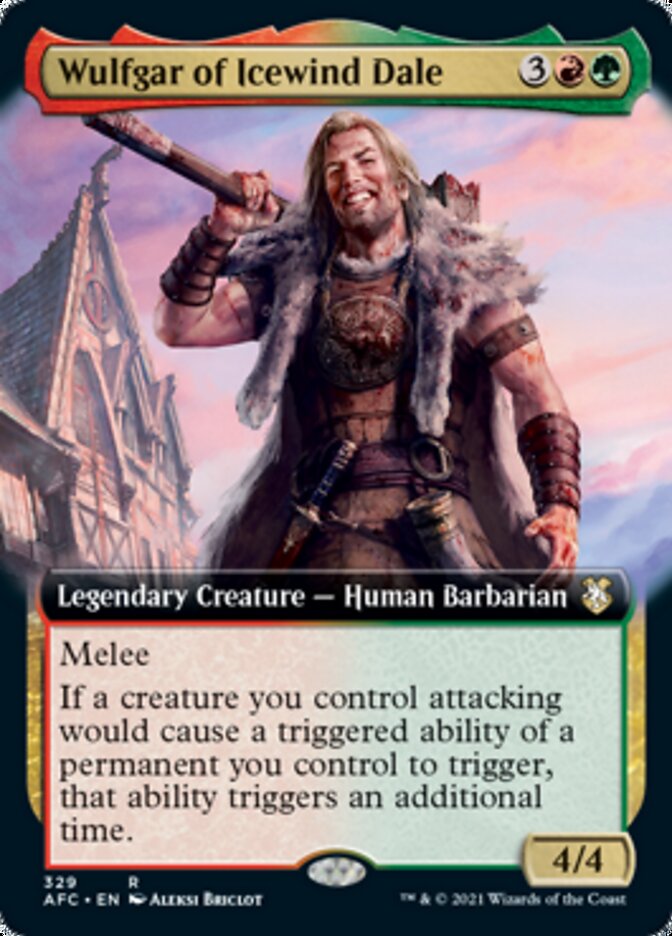 Wulfgar of Icewind Dale (Extended Art) [Dungeons & Dragons: Adventures in the Forgotten Realms Commander] | L.A. Mood Comics and Games