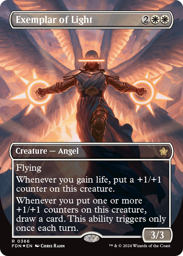 Exemplar of Light (Borderless) (Mana Foil) [Foundations] | L.A. Mood Comics and Games