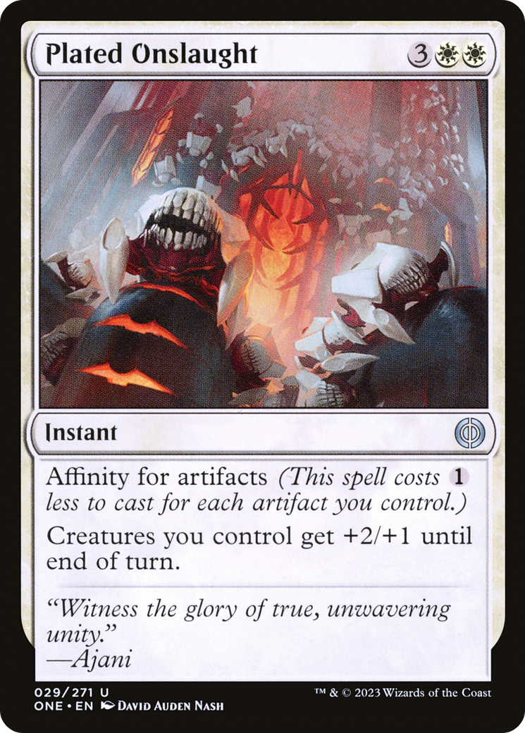 Plated Onslaught [Phyrexia: All Will Be One] | L.A. Mood Comics and Games