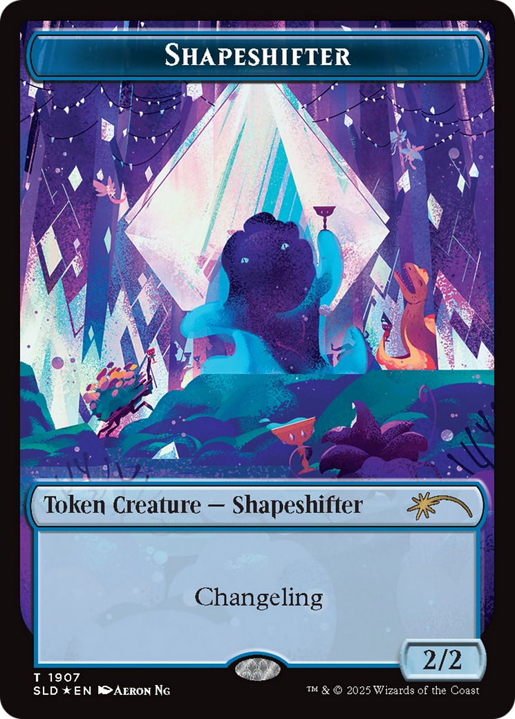 Shapeshifter Token (1907) (Double Rainbow Foil) [Secret Lair Drop Series] | L.A. Mood Comics and Games