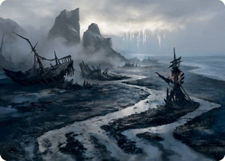 Shipwreck Marsh Art Card [Innistrad: Midnight Hunt Art Series] | L.A. Mood Comics and Games