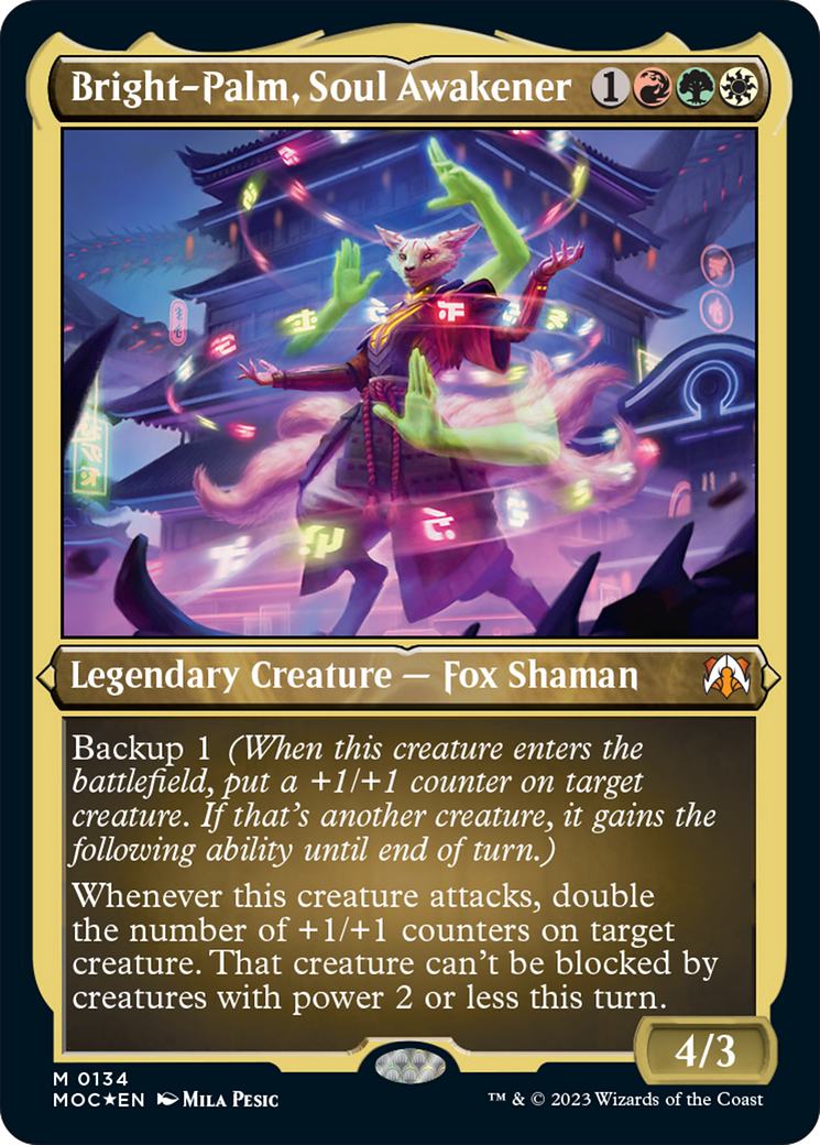 Bright-Palm, Soul Awakener (Display Commander) [March of the Machine Commander] | L.A. Mood Comics and Games