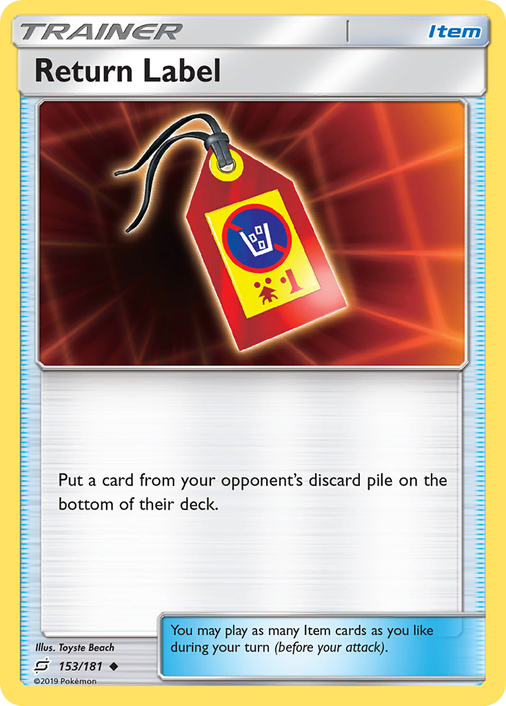 Return Label (153/181) [Sun & Moon: Team Up] | L.A. Mood Comics and Games