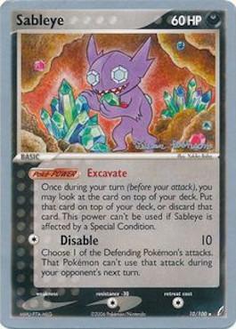 Sableye (10/100) (Intimidation - Tristan Robinson) [World Championships 2008] | L.A. Mood Comics and Games