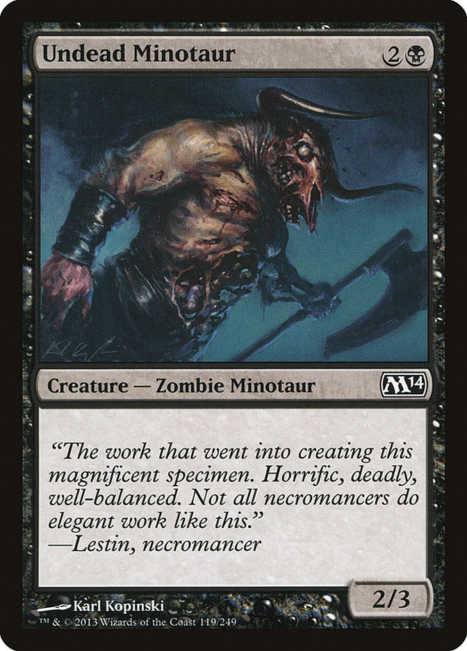 Undead Minotaur [Magic 2014] | L.A. Mood Comics and Games