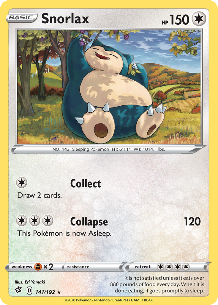 Snorlax (141/192) (Cosmos Holo) [Sword & Shield: Rebel Clash] | L.A. Mood Comics and Games
