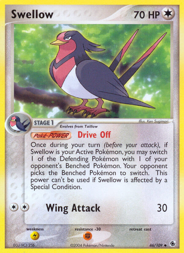 Swellow (46/109) [EX: Battle Stadium] | L.A. Mood Comics and Games