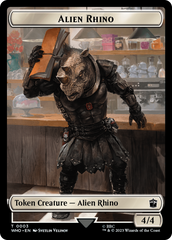 Alien Rhino // Clue (0021) Double-Sided Token [Doctor Who Tokens] | L.A. Mood Comics and Games