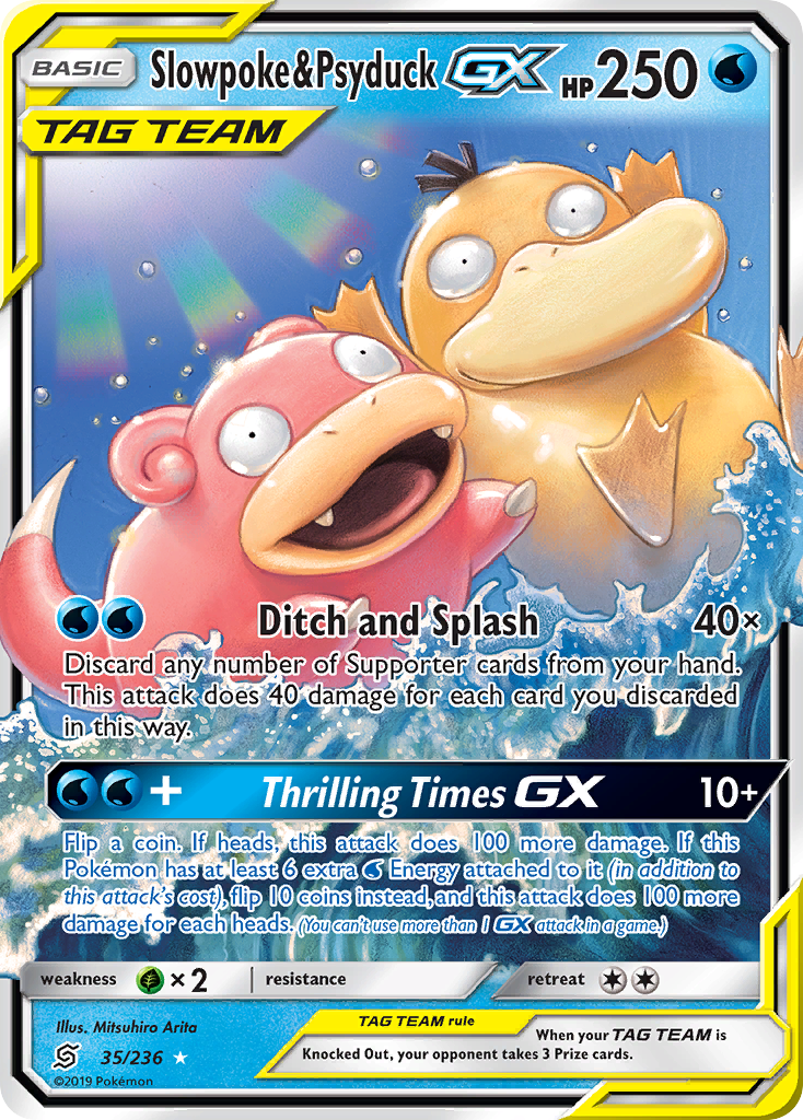 Slowpoke & Psyduck GX (35/236) [Sun & Moon: Unified Minds] | L.A. Mood Comics and Games