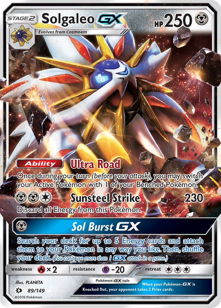 Solgaleo GX (89/149) [Sun & Moon: Base Set] | L.A. Mood Comics and Games