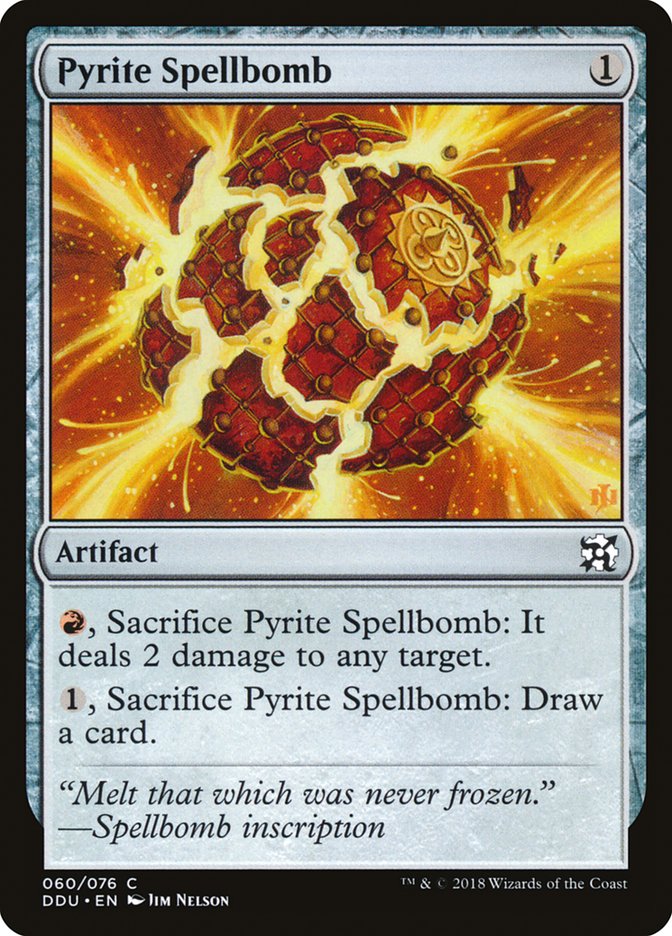 Pyrite Spellbomb [Duel Decks: Elves vs. Inventors] | L.A. Mood Comics and Games