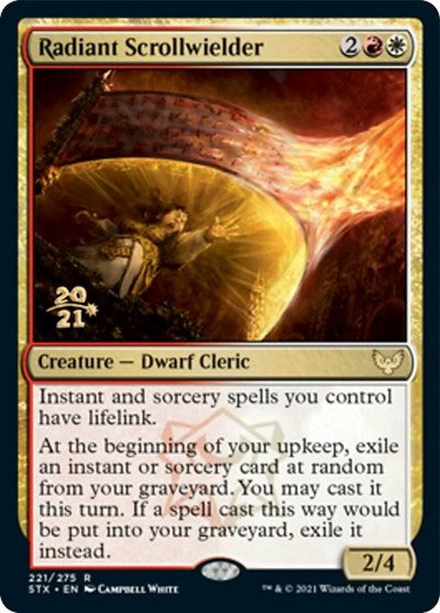 Radiant Scrollwielder [Strixhaven: School of Mages Prerelease Promos] | L.A. Mood Comics and Games