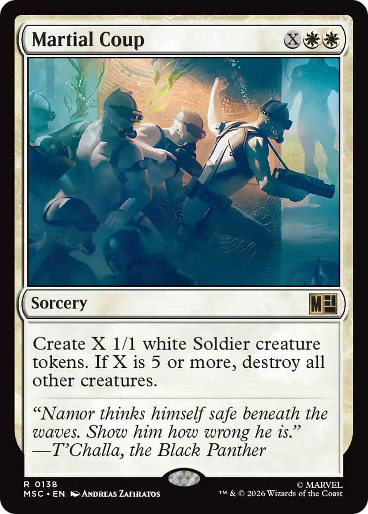Martial Coup (Surge Foil) [Marvel Super Heroes Commander] | L.A. Mood Comics and Games