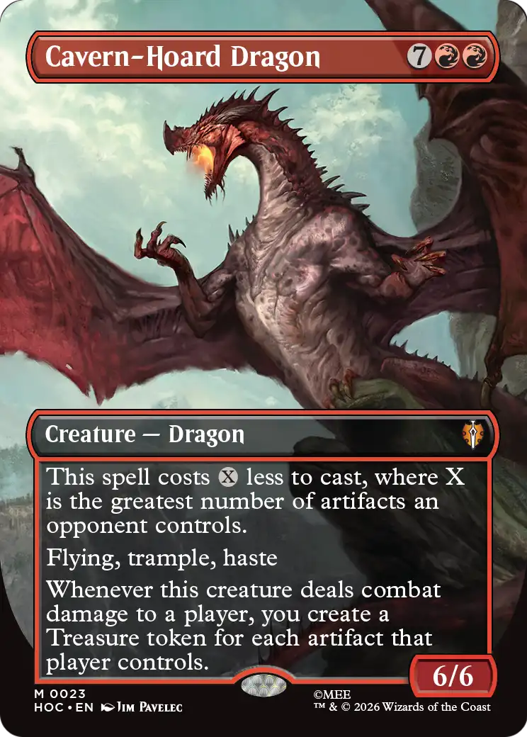 Cavern-Hoard Dragon (Borderless) [The Hobbit: Eternal-Legal] | L.A. Mood Comics and Games