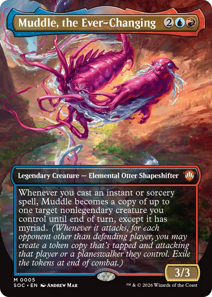 Muddle, the Ever-Changing (Borderless) [Secrets of Strixhaven Commander] | L.A. Mood Comics and Games