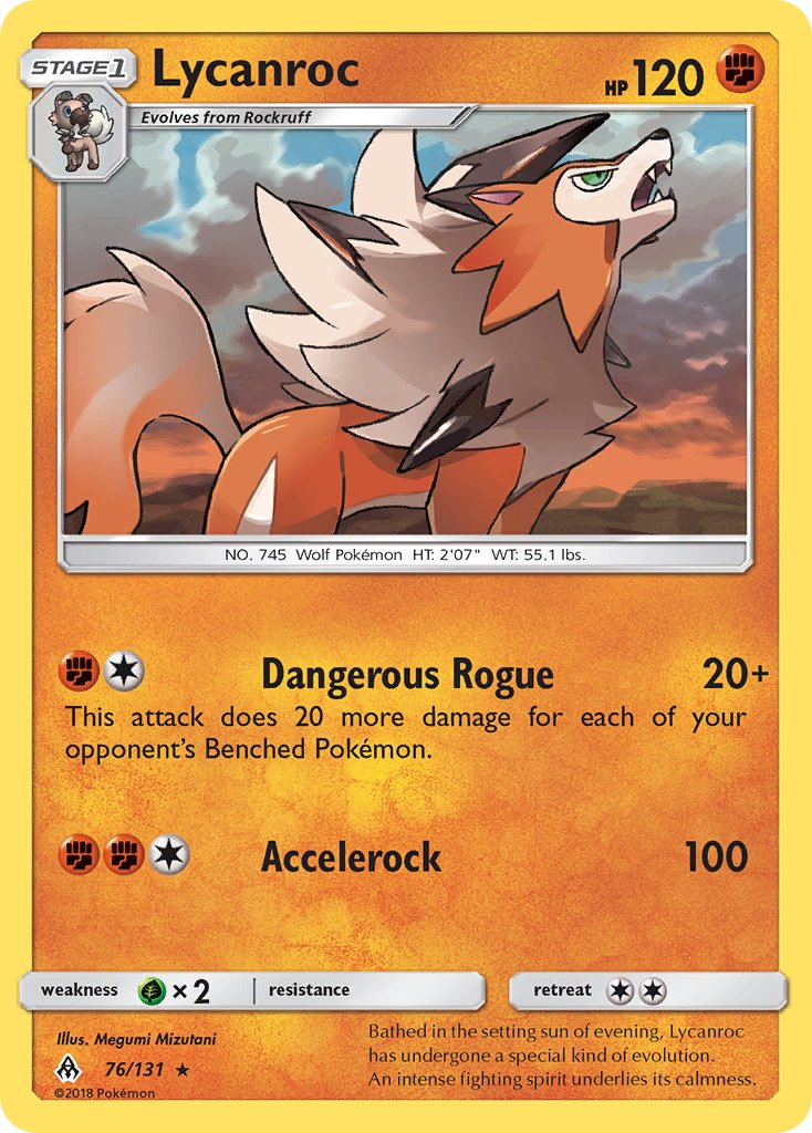 Lycanroc (76/131) (Theme Deck Exclusive) [Sun & Moon: Forbidden Light] | L.A. Mood Comics and Games