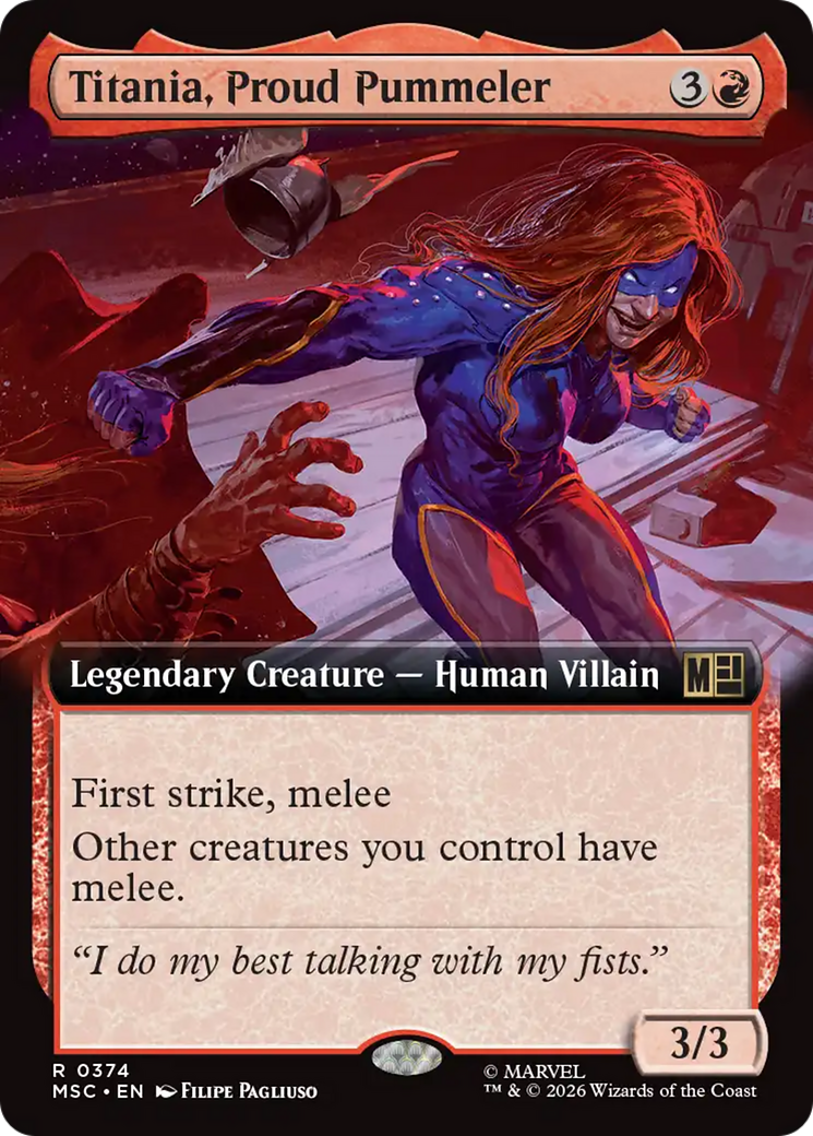 Titania, Proud Pummeler (Extended Art) [Marvel Super Heroes Commander] | L.A. Mood Comics and Games