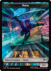 Treasure // Ninja Double-Sided Token [Teenage Mutant Ninja Turtles Commander Tokens] | L.A. Mood Comics and Games