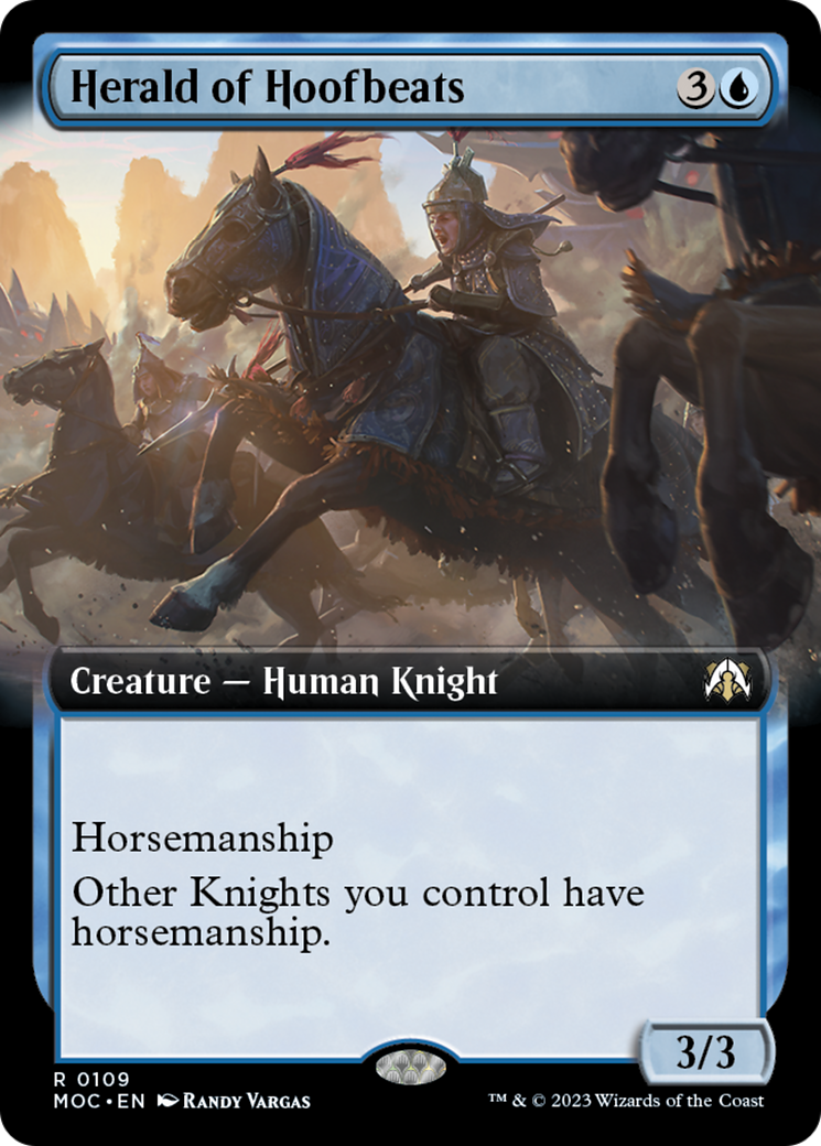Herald of Hoofbeats (Extended Art) [March of the Machine Commander] | L.A. Mood Comics and Games