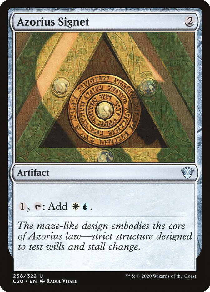 Azorius Signet [Commander 2020] | L.A. Mood Comics and Games