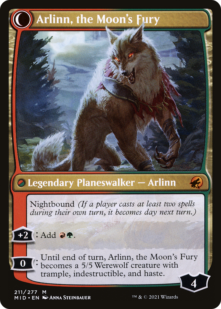 Arlinn, the Pack's Hope // Arlinn, the Moon's Fury [Secret Lair: From Cute to Brute] | L.A. Mood Comics and Games