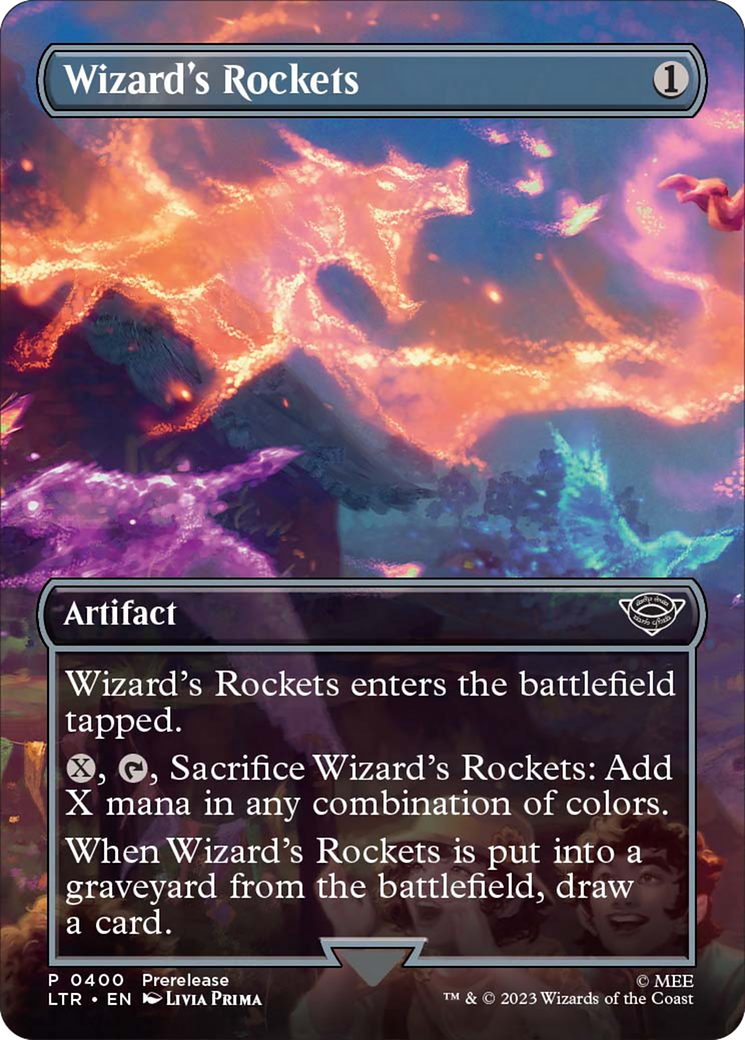 Wizard's Rockets (Borderless Alternate Art) [The Lord of the Rings: Tales of Middle-Earth] | L.A. Mood Comics and Games