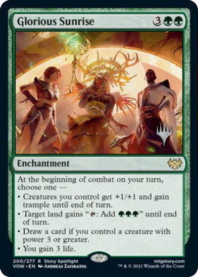 Glorious Sunrise (Promo Pack) [Innistrad: Crimson Vow Promos] | L.A. Mood Comics and Games