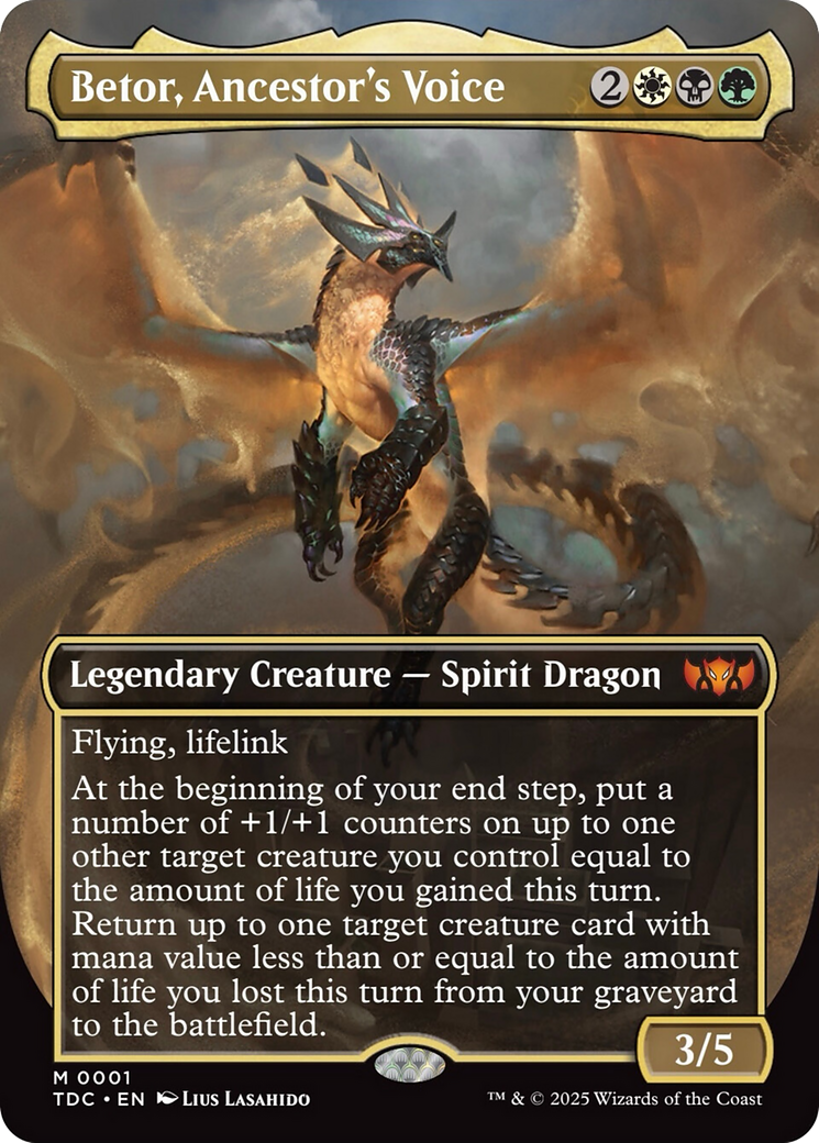 Betor, Ancestor's Voice (Borderless) [Tarkir: Dragonstorm Commander] | L.A. Mood Comics and Games