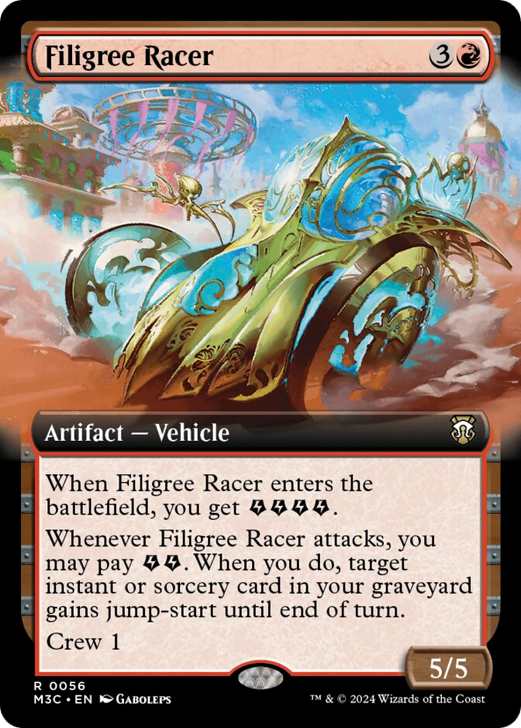 Filigree Racer (Extended Art) [Modern Horizons 3 Commander] | L.A. Mood Comics and Games