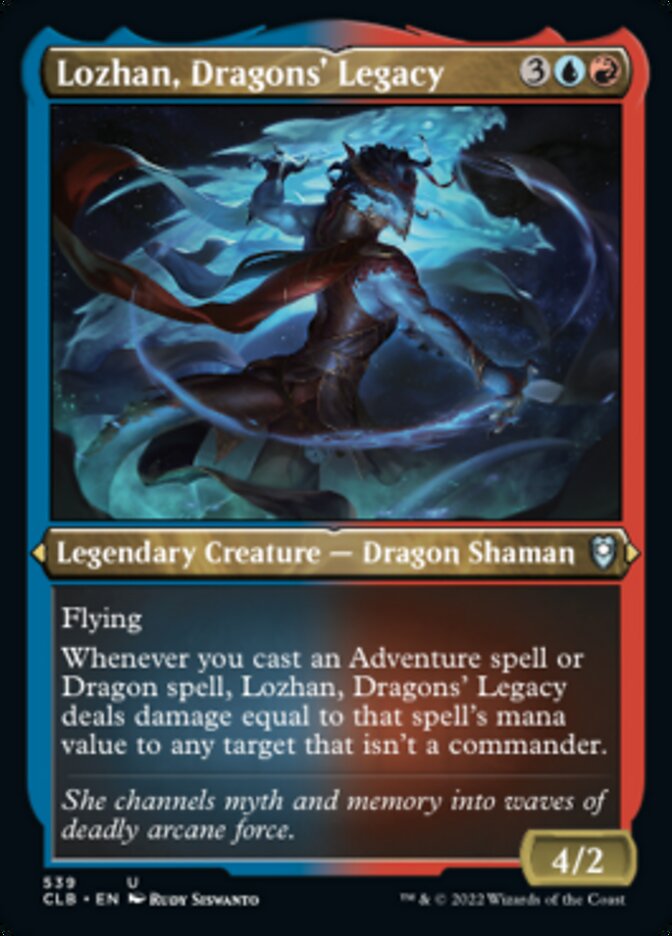 Lozhan, Dragons' Legacy (Foil Etched) [Commander Legends: Battle for Baldur's Gate] | L.A. Mood Comics and Games