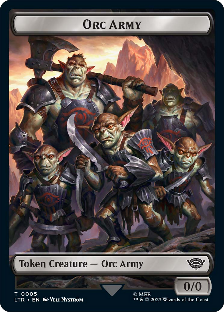 Food (09) // Orc Army (05) Double-Sided Token [The Lord of the Rings: Tales of Middle-Earth Tokens] | L.A. Mood Comics and Games