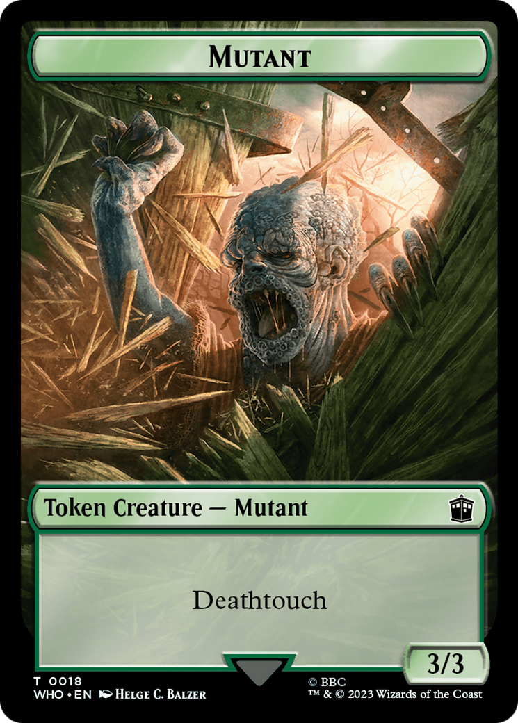 Alien Angel // Mutant Double-Sided Token [Doctor Who Tokens] | L.A. Mood Comics and Games