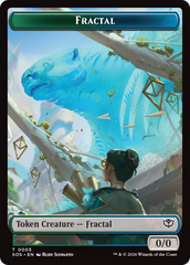 Fractal (0005) // Pest (0009) Double-Sided Token [Secrets of Strixhaven Tokens] | L.A. Mood Comics and Games