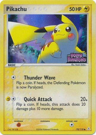 Pikachu (78/110) (Stamped) [EX: Holon Phantoms] | L.A. Mood Comics and Games