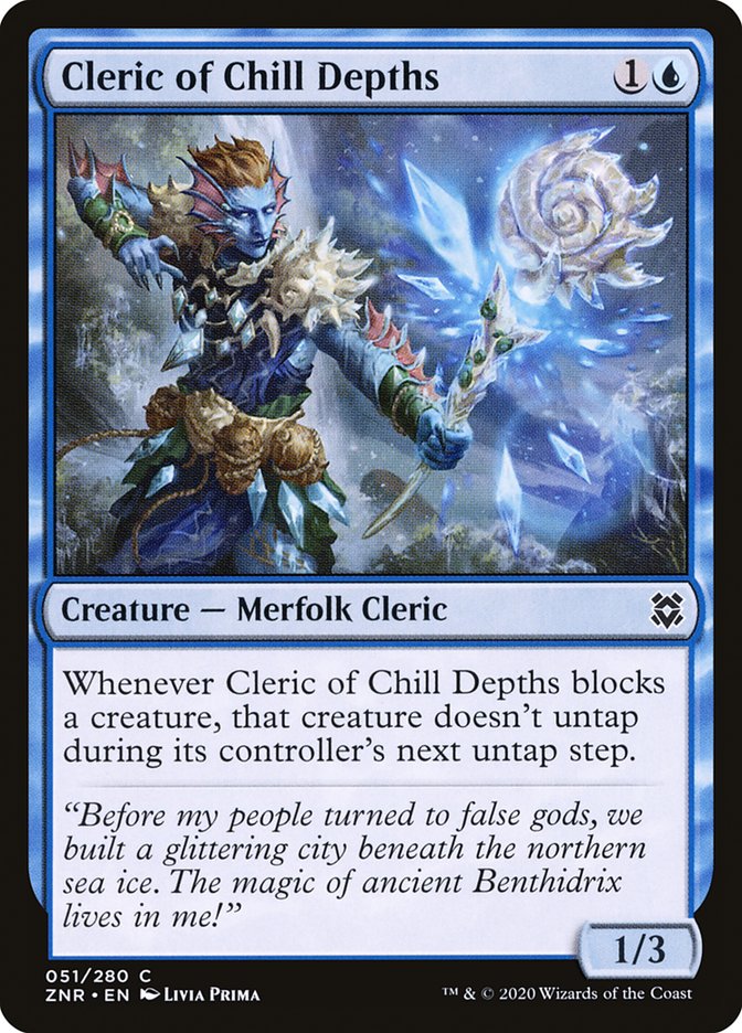 Cleric of Chill Depths [Zendikar Rising] | L.A. Mood Comics and Games
