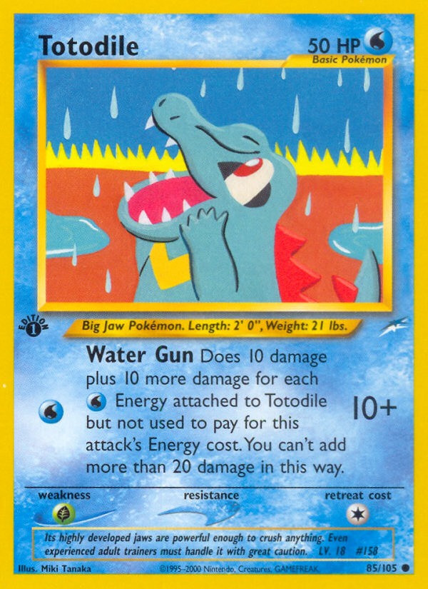 Totodile (85/105) [Neo Destiny 1st Edition] | L.A. Mood Comics and Games