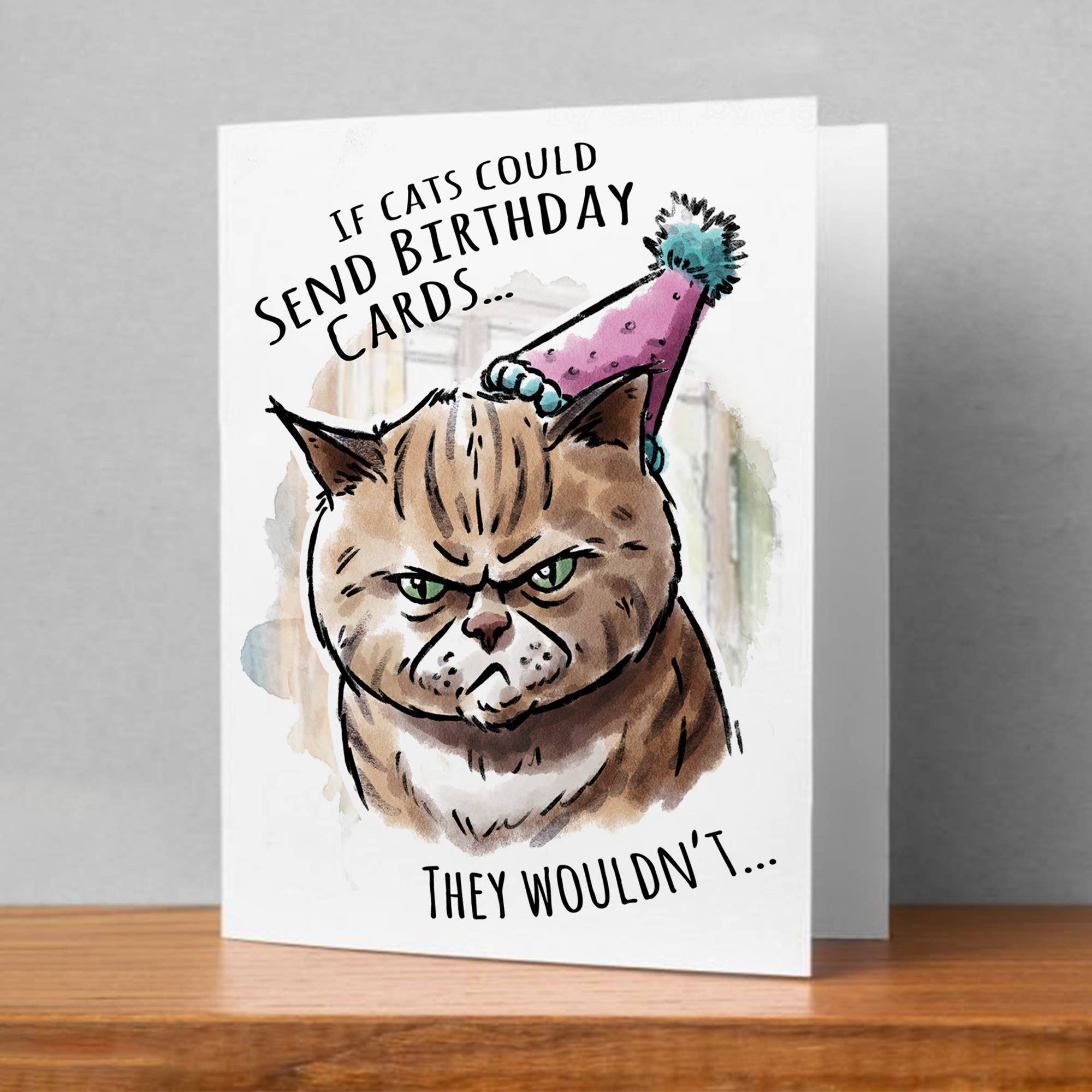 "If Cats Could.." Funny Cat Birthday Card for Friend Pet Lov | L.A. Mood Comics and Games