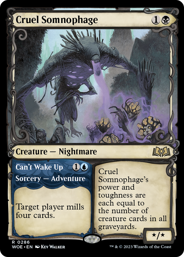 Cruel Somnophage // Can't Wake Up (Showcase) [Wilds of Eldraine] | L.A. Mood Comics and Games