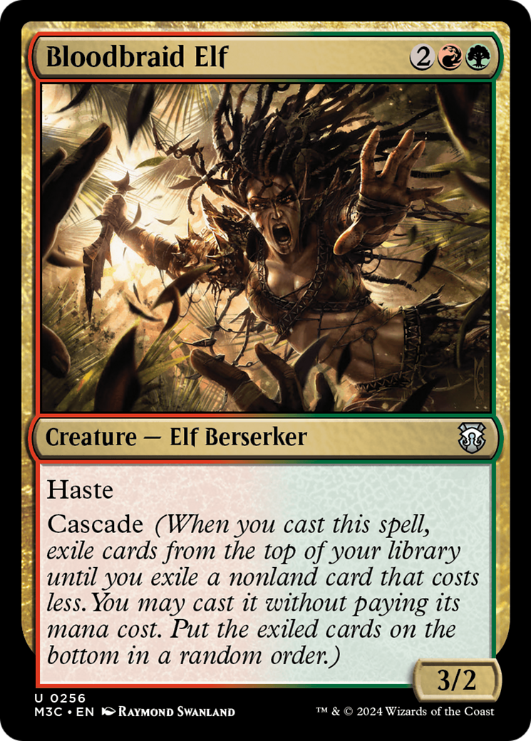 Bloodbraid Elf (Ripple Foil) [Modern Horizons 3 Commander] | L.A. Mood Comics and Games