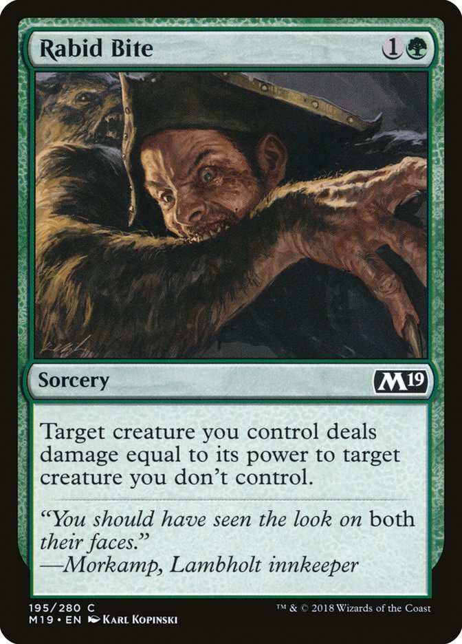 Rabid Bite [Core Set 2019] | L.A. Mood Comics and Games