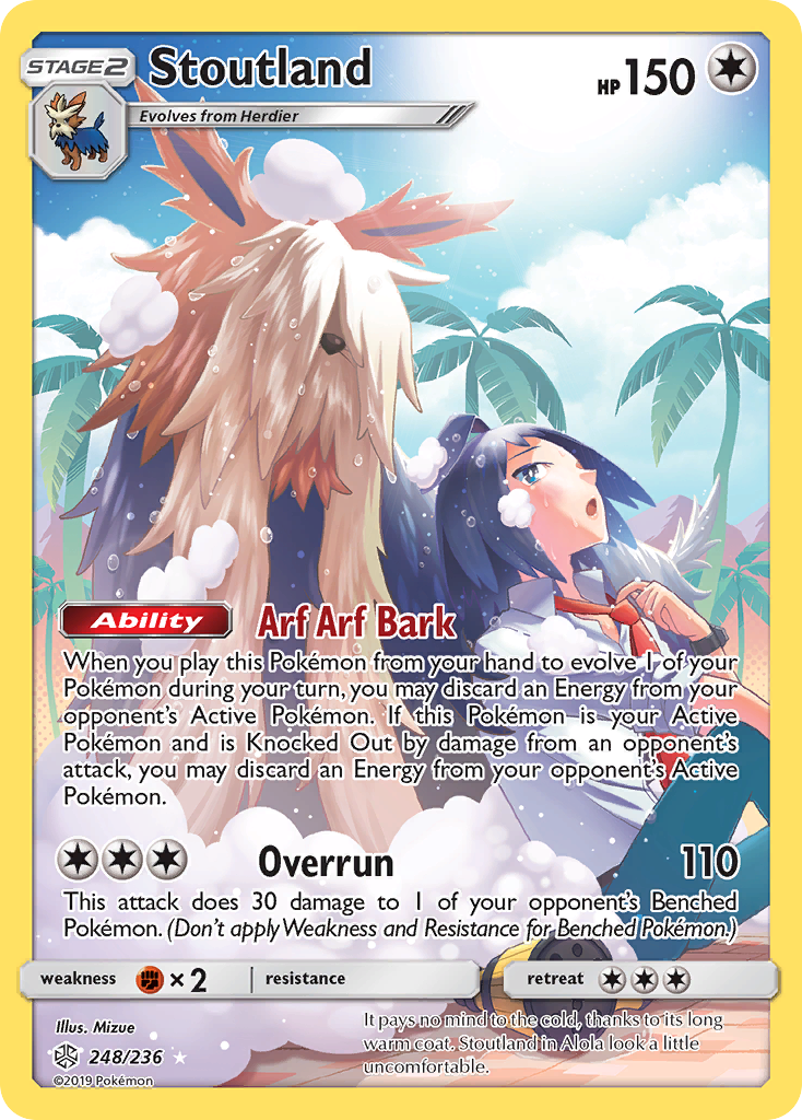 Stoutland (248/236) [Sun & Moon: Cosmic Eclipse] | L.A. Mood Comics and Games