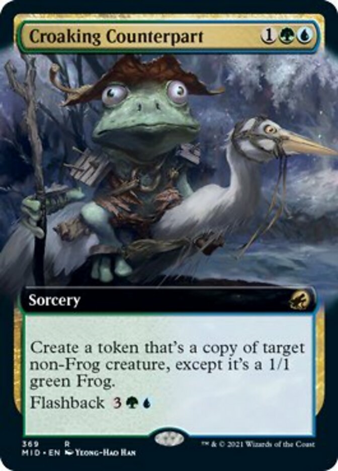 Croaking Counterpart (Extended Art) [Innistrad: Midnight Hunt] | L.A. Mood Comics and Games