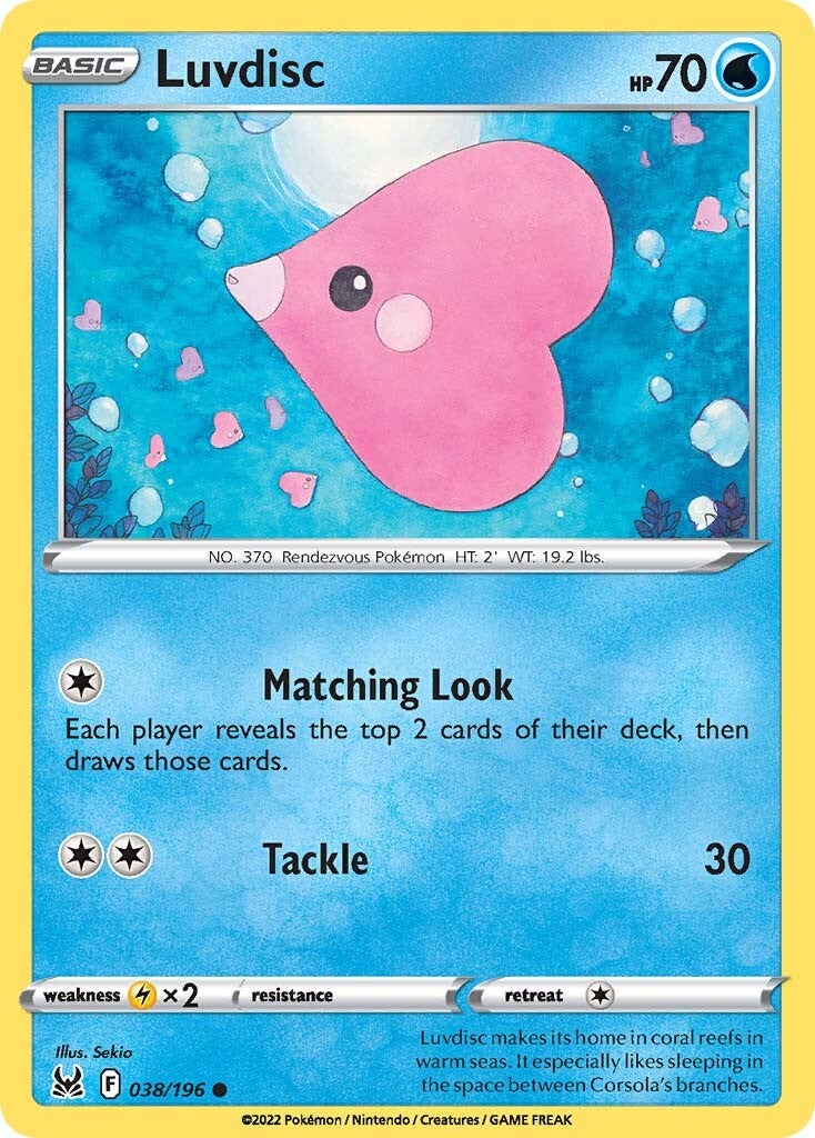Luvdisc (038/196) [Sword & Shield: Lost Origin] | L.A. Mood Comics and Games
