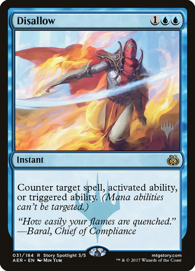 Disallow (Promo Pack) [Aether Revolt Promos] | L.A. Mood Comics and Games