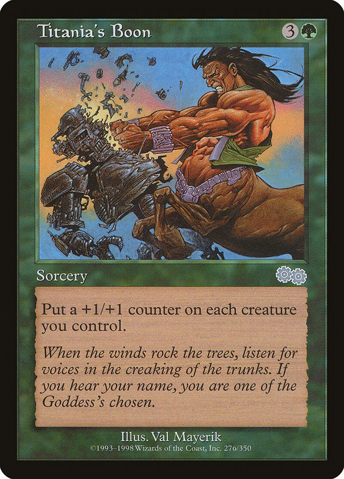 Titania's Boon [Urza's Saga] | L.A. Mood Comics and Games