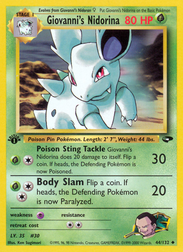 Giovanni's Nidorina (44/132) [Gym Challenge 1st Edition] | L.A. Mood Comics and Games