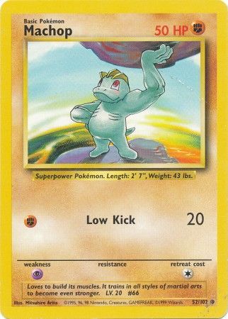 Machop (52/102) [Base Set Unlimited] | L.A. Mood Comics and Games