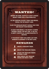 Bounty: Gorra Tash and Silas // Bounty Rules Double-Sided Token [Outlaws of Thunder Junction Commander Tokens] | L.A. Mood Comics and Games